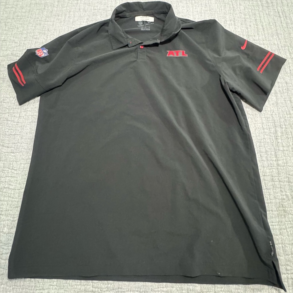 Atlanta Falcons XL Nike NFL On Field Coaching Staff‎ Issued Dri -Fit Polo Shirt